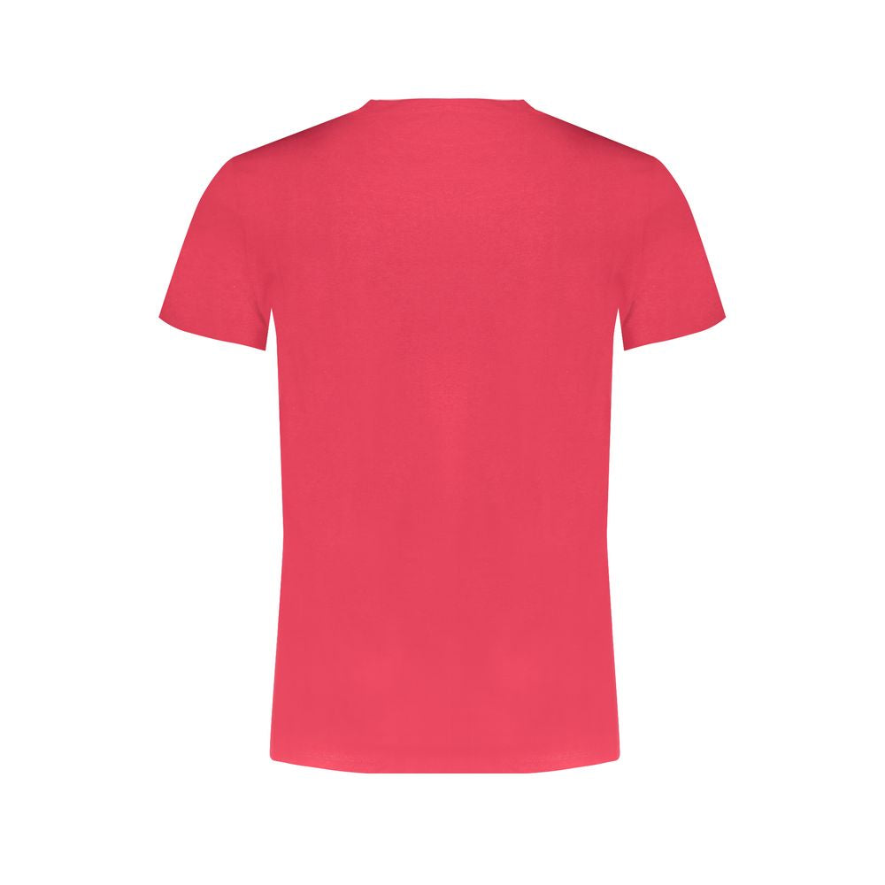 Trussardi Rosso Cotton Men’s T-Shirt in white with subtle logo detail, short sleeve, casual fit, on a plain background.