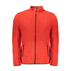 Norway 1963 Rosso polyester men's sweatshirt with a crew neck and long sleeves, in vibrant red color.