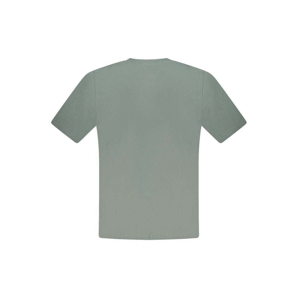 North Sails Verde cotton men's T-shirt featuring a classic crew neck and green color, casual and comfortable everyday wear.