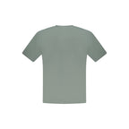 North Sails Verde cotton men's T-shirt featuring a classic crew neck and green color, casual and comfortable everyday wear.