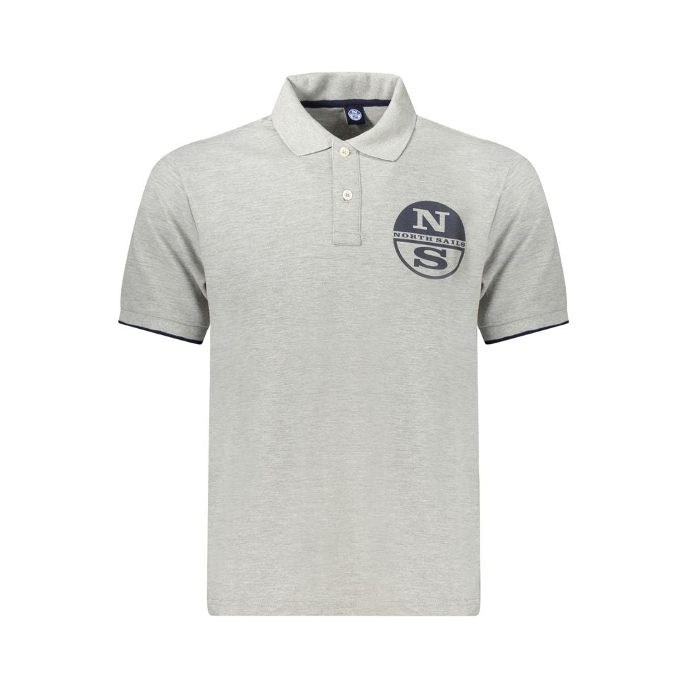 North Sails Grigio Cotton Men Polo North Sails