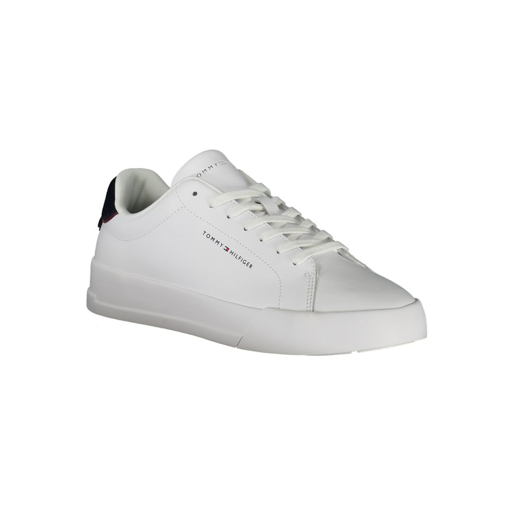 Tommy Hilfiger Bianco Polyurethane Men Sneaker Tommy Hilfiger