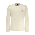 Beige cotton men's sweatshirt by Lee, featuring a comfortable fit and classic crewneck design.