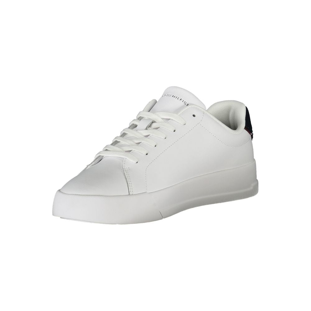 Tommy Hilfiger Bianco Polyurethane Men Sneaker Tommy Hilfiger