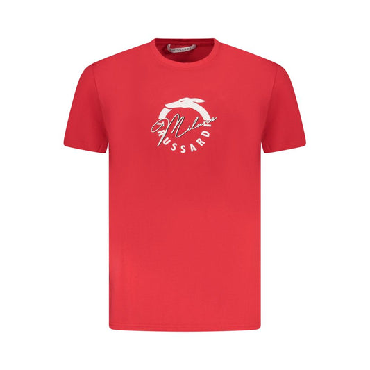 Trussardi Rosso Cotton Men T-Shirt Trussardi