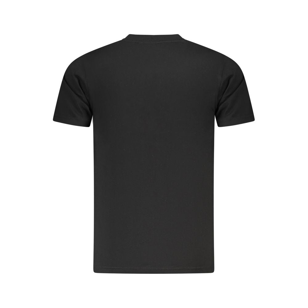 Cavalli Class Black Cotton Men T-Shirt Cavalli Class