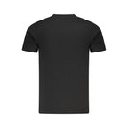Black Cavalli Class cotton men's T-shirt with a classic fit and crew neckline, displayed flat on a white background.