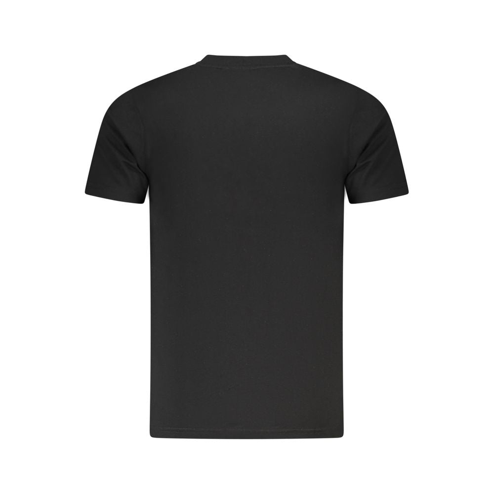 Cavalli Class Black Cotton Men T-Shirt Cavalli Class