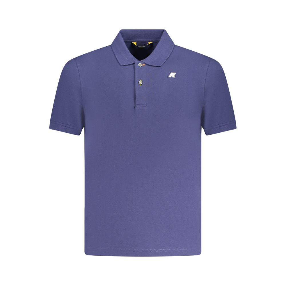 K-WAY Blue Cotton Polo Shirt K-WAY