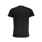 Black Cavalli Class cotton men's T-shirt with a classic fit and round neckline, displayed on a plain background.