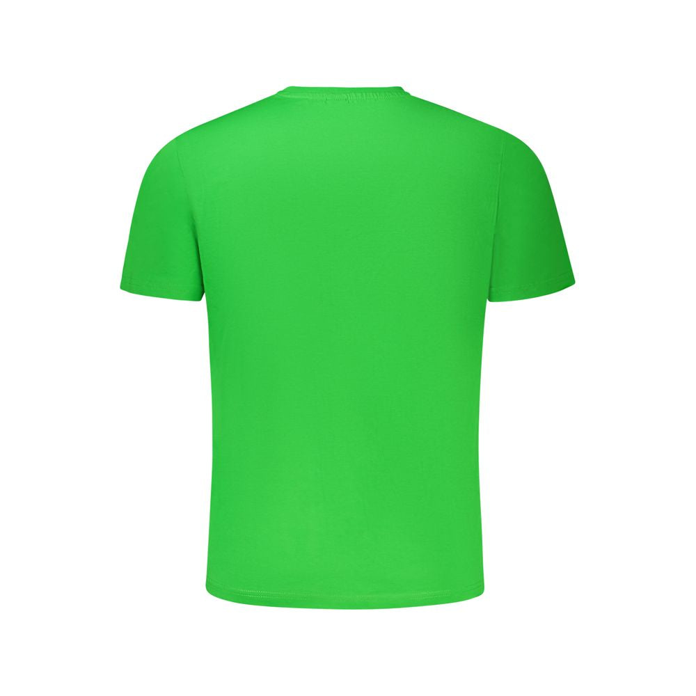 North Sails Verde Cotton Men’s T-Shirt showing a green cotton T-shirt with North Sails branding and a crew neck design.