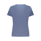 Blue cotton women’s T-shirt by North Sails featuring a comfortable fit and casual style.