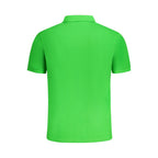 North Sails Verde Cotton men's polo shirt featuring a classic collar and short sleeves, in green color.