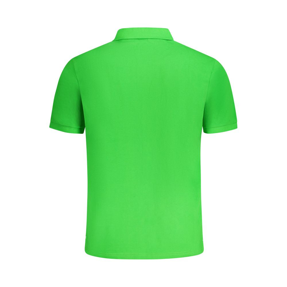 North Sails Verde Cotton men's polo shirt featuring a classic collar and short sleeves, in green color.