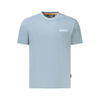 Napapijri Grigio cotton men's T-shirt with round neckline and short sleeves, casual fit, front logo detail.