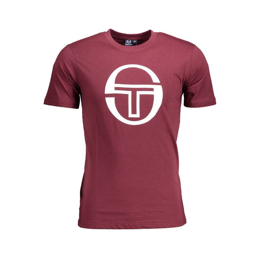 Sergio Tacchini Purple Cotton Men T-Shirt Sergio Tacchini