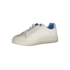 Tommy Hilfiger Azzurro female sneaker with polyurethane upper, white sole, and stylish design.