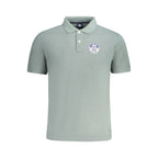 North Sails Verde cotton men's polo shirt, featuring a classic collar and short sleeves in green fabric.
