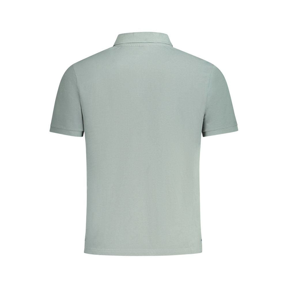 North Sails Verde Cotton Men’s Polo shirt in green, featuring a classic collar and short sleeves, displayed on a neutral background.