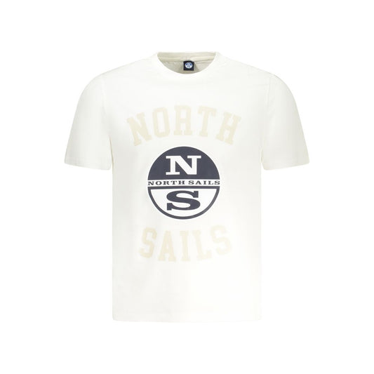 North Sails White Cotton Men TShirt North Sails