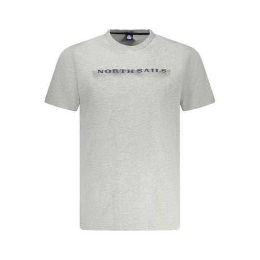 North Sails Brown Cotton Men T-Shirt North Sails