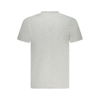 North Sails brown cotton men’s T-shirt displayed on a model, casual fit, classic crew neck, soft fabric, suitable for everyday wear.