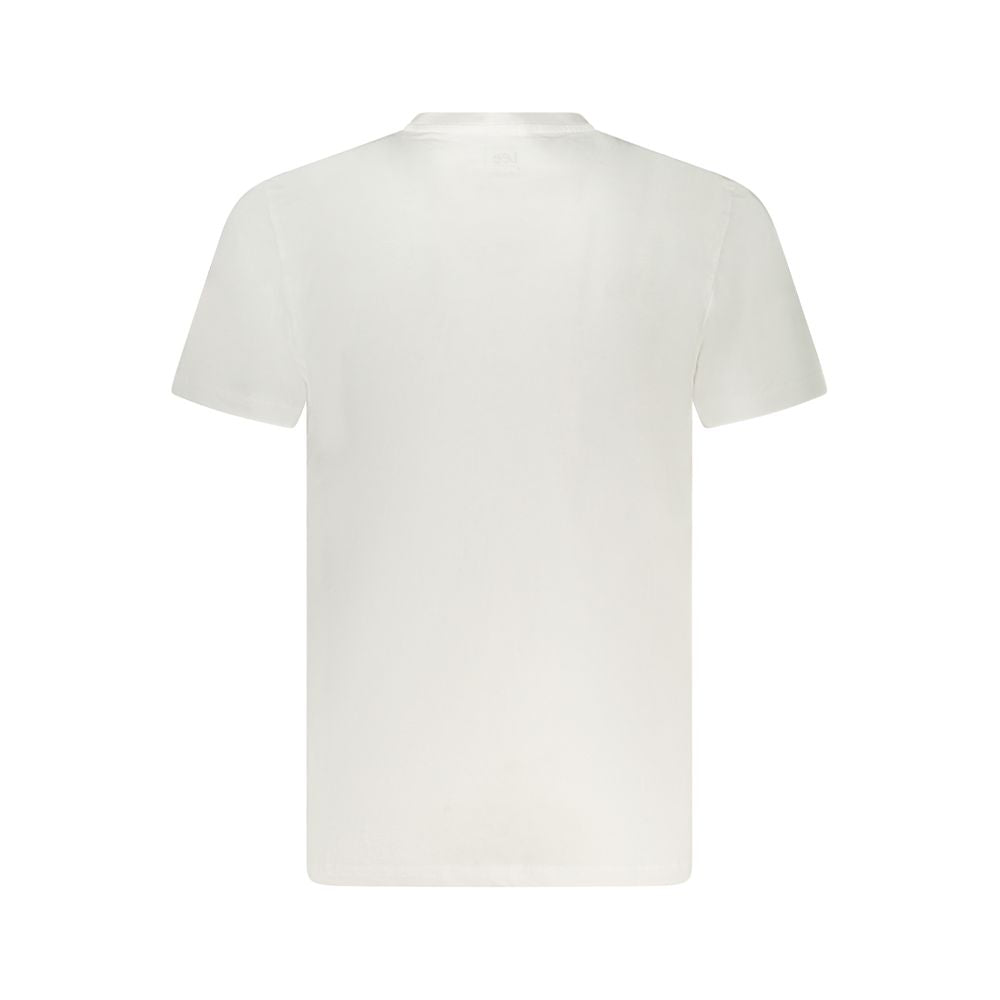 Lee White Cotton Men T-Shirt Lee