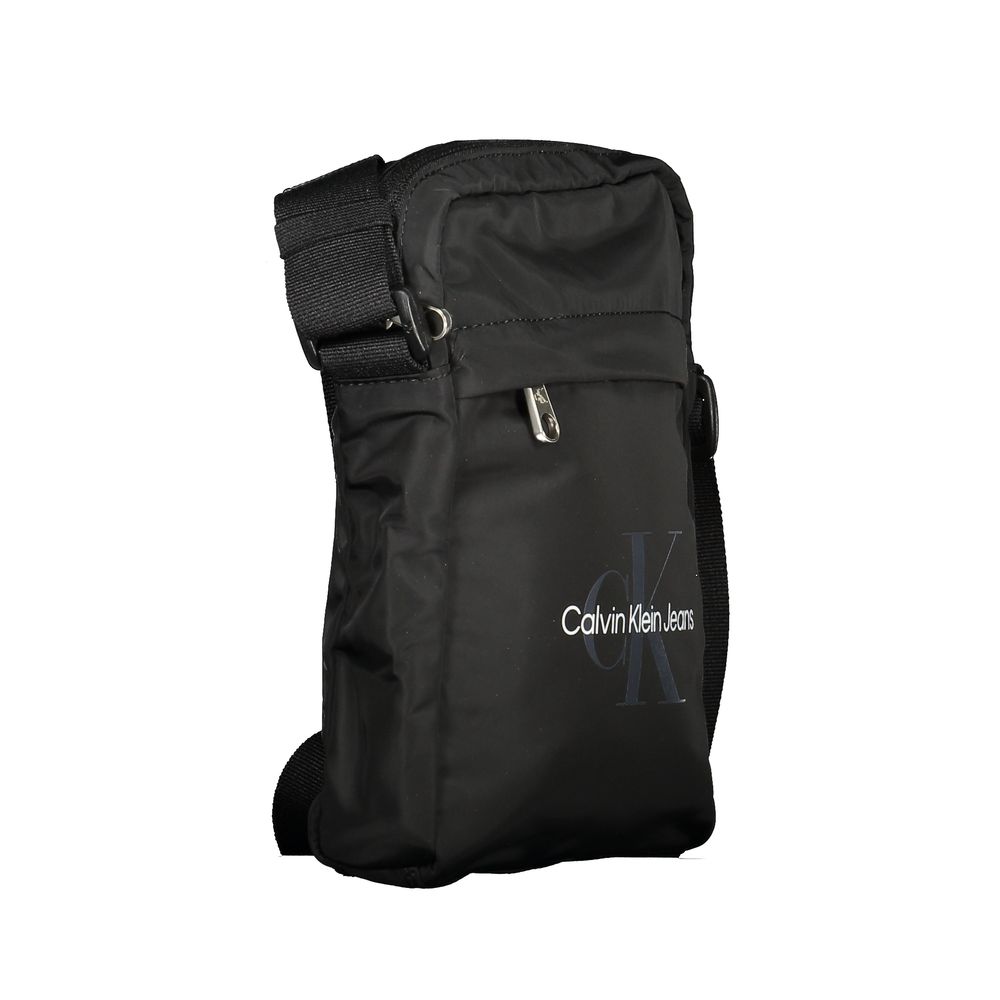 Calvin Klein Black Polyester Men Shoulder Bag Calvin Klein