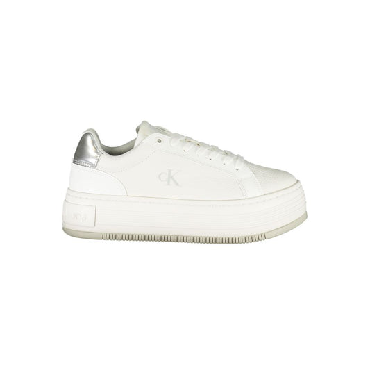 Calvin Klein Bianco Leather Women Sneaker Calvin Klein