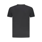 Black cotton men's T-shirt by Armata Di Mare, featuring a classic fit and simple crew neck design.