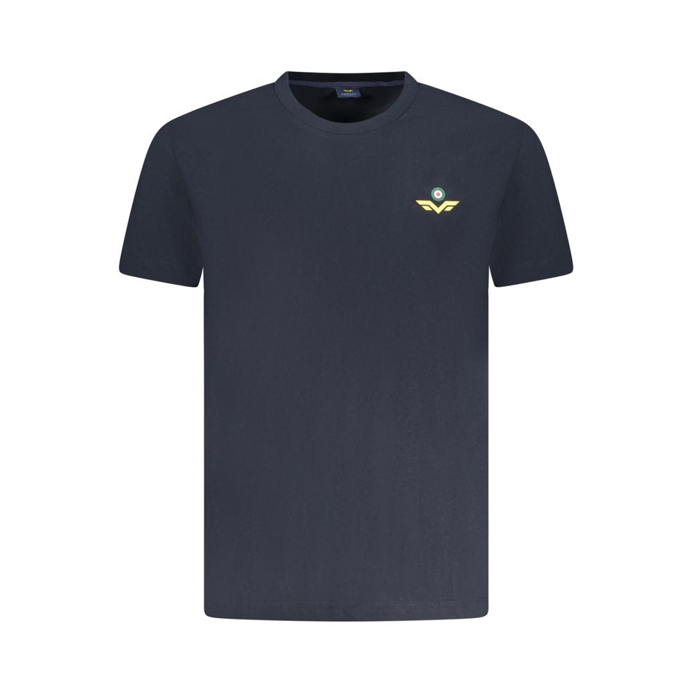 Armata Di Mare men's blue cotton T-shirt with round neckline and short sleeves, casual wear on a plain background.