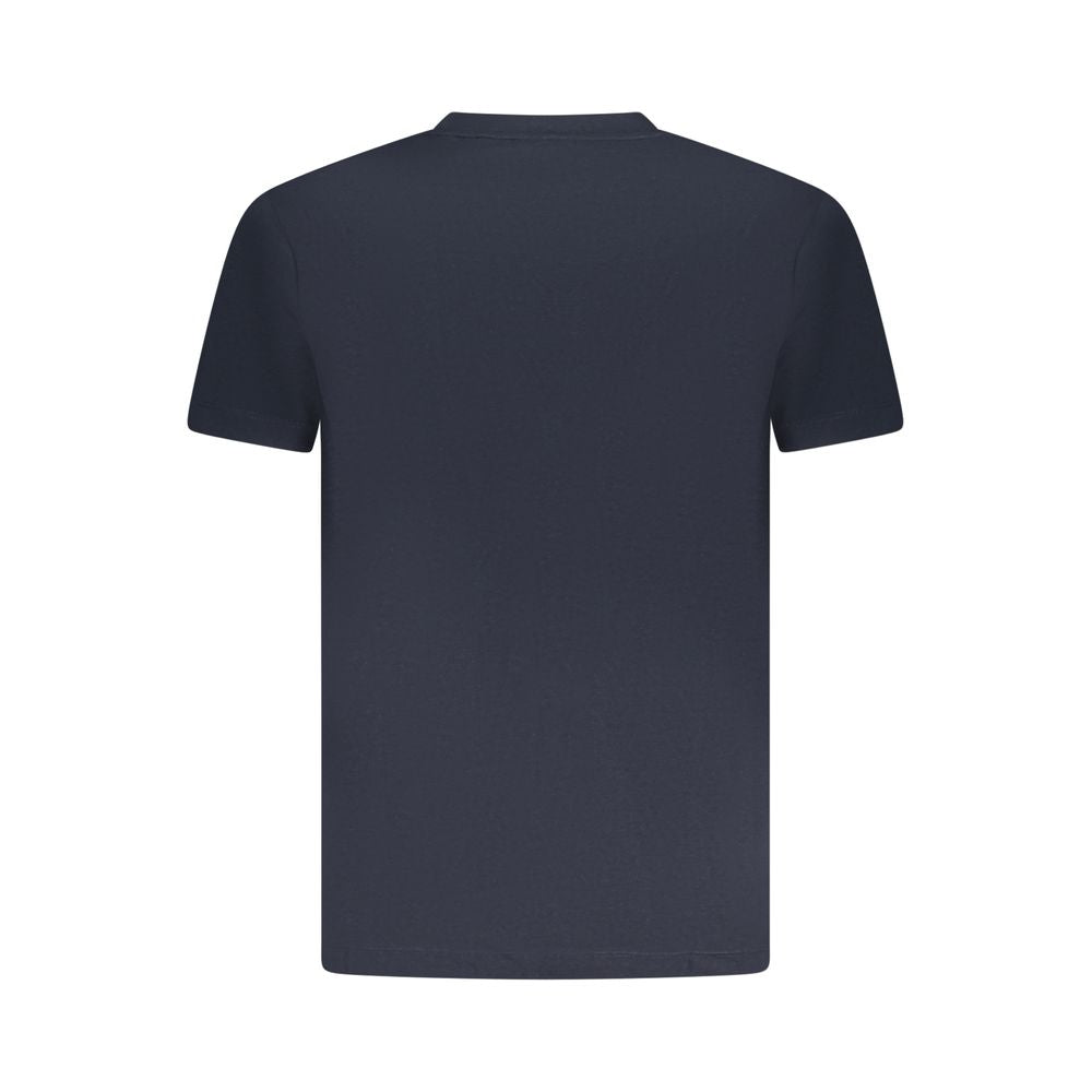 Armata Di Mare blue cotton men's T-shirt with round neckline and short sleeves, displayed on a plain background.