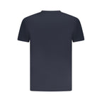 Armata Di Mare blue cotton men's T-shirt with round neckline and short sleeves, displayed on a plain background.