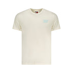 Tommy Hilfiger Beige Cotton Men T-Shirt Tommy Hilfiger