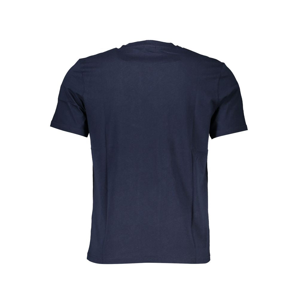 Blue cotton men's T-shirt by North Sails with a classic crew neck and logo detail visible on the front.