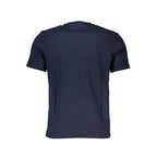 Blue cotton men's T-shirt by North Sails with a classic crew neck and logo detail visible on the front.