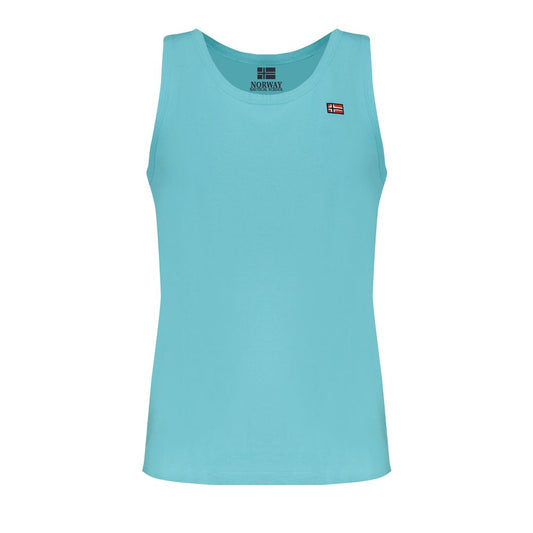 Norway 1963 Blue Cotton Men's Tank Top Norway 1963