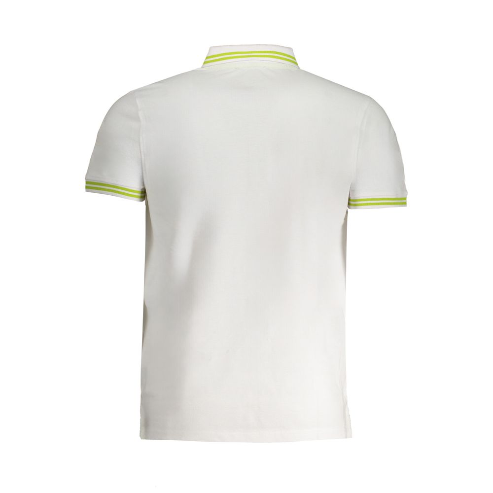 Cavalli Class White Cotton Men Polo Shirt - Eljoys Fashion 