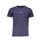 Blue cotton men's T-shirt by Norway 1963 featuring a classic crew neck and minimal design.