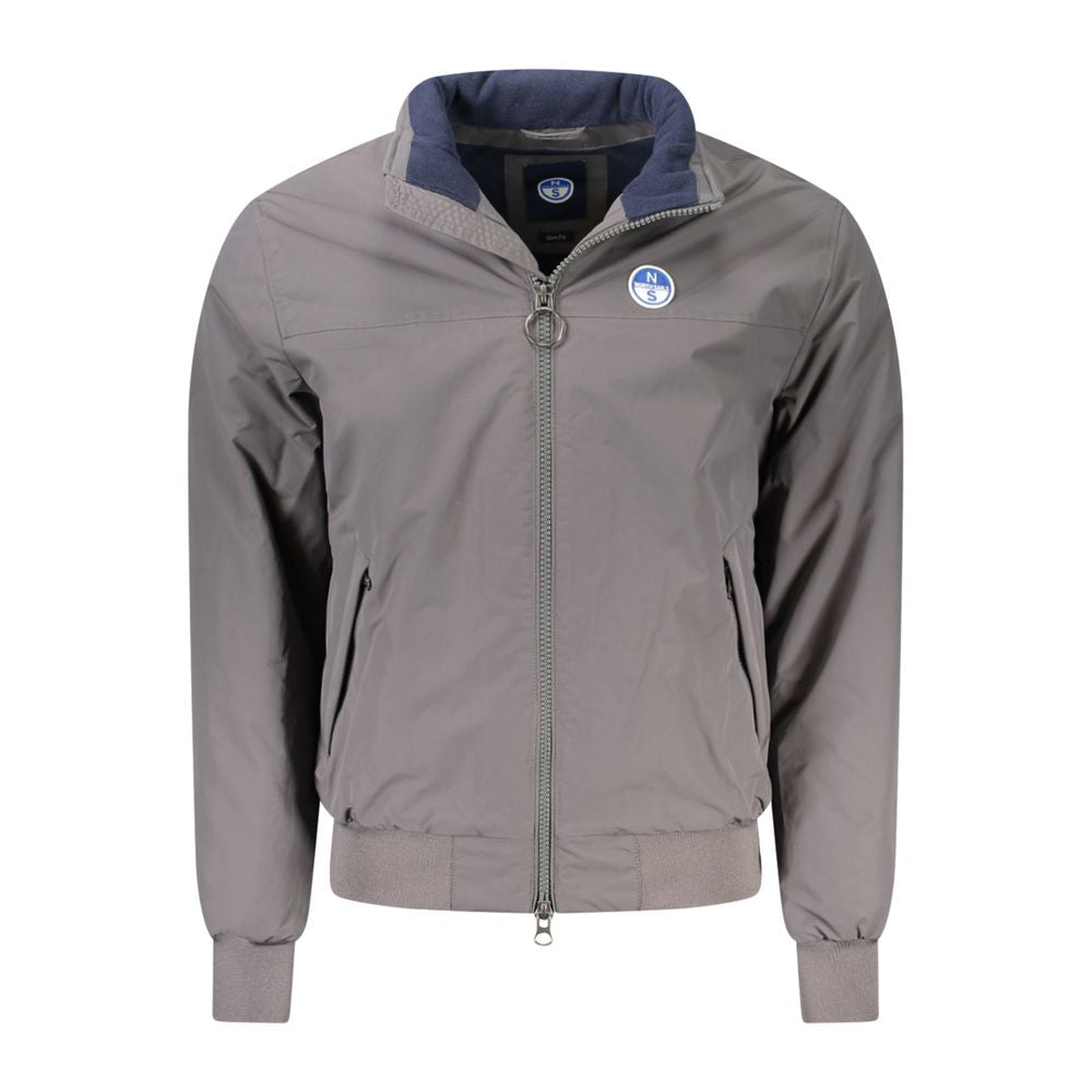 North Sails Brown Polyamide Men Jacket North Sails
