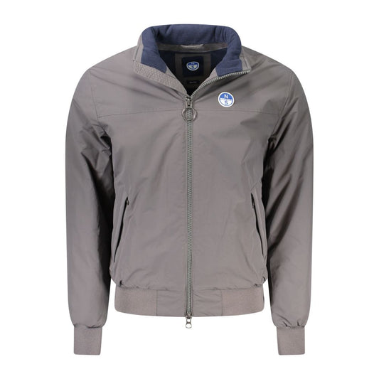 North Sails Brown Polyamide Men Jacket North Sails