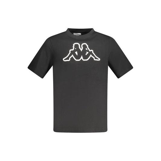 Kappa Black Cotton Men T-Shirt Kappa