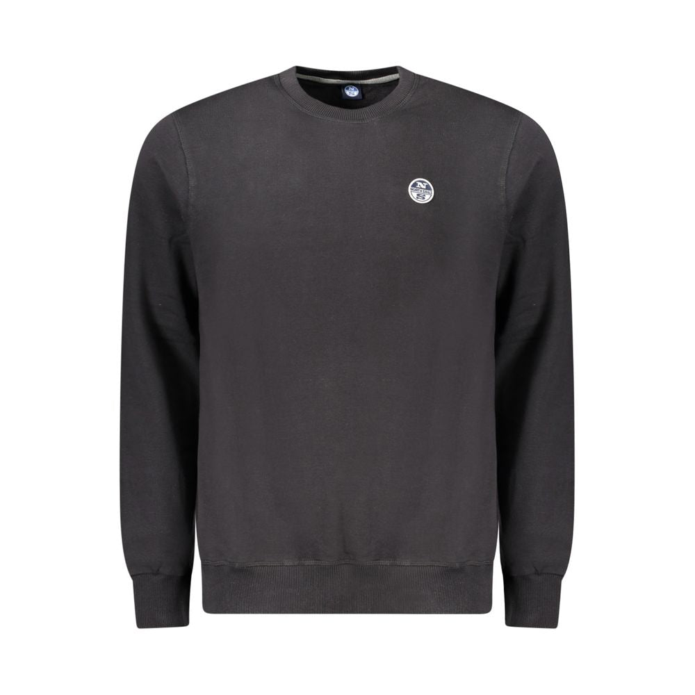 North Sails Black Cotton Men Sweater North Sails