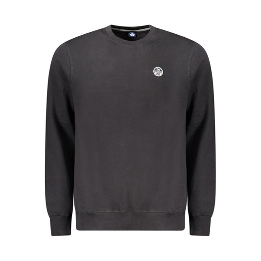 North Sails Black Cotton Men Sweater North Sails