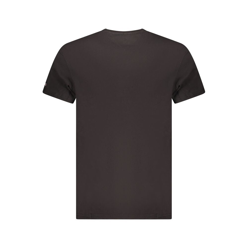 Tommy Hilfiger Black Cotton Men T-Shirt Tommy Hilfiger