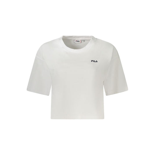 Fila White Organic Cotton Women T-Shirt Fila