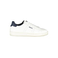 Blauer men's Bianco polyurethane sneaker with white and black design, featuring laces and a durable rubber sole.
