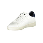 Blauer Bianco men's polyurethane sneaker with white and blue design, stylish casual footwear with laces.