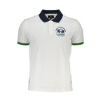 La Martina Bianco Cotton Men Polo