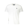 White North Sails Bianco cotton men's T-shirt with crew neck and short sleeves, casual style, displayed flat.